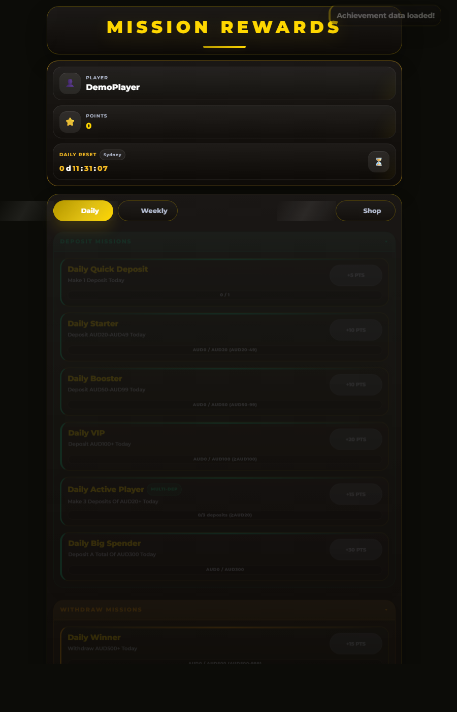 Achievement Program
